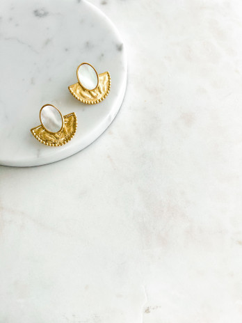 BRINCOS CAIRO PRATA DOURADA