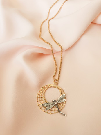 COLAR LIBELINHA COMPRIDO PRATA