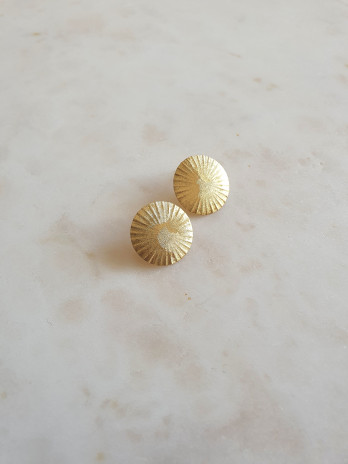 BRINCOS FLORENCE PRATA DOURADA