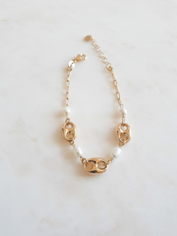 PULSEIRA MONZA PRATA DOURADA