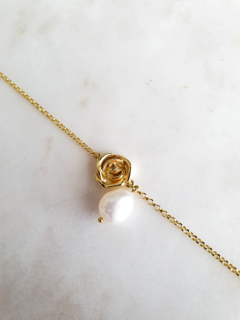 PULSEIRA PRETTY ROSE PRATA DOURADA