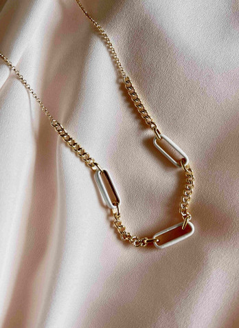 Colar Madrid Prata Dourada