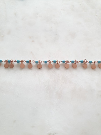 PULSEIRA OCEAN PRATA ROSE GOLD