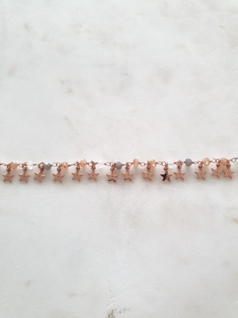 PULSEIRA OH MY STAR PRATA ROSE GOLD