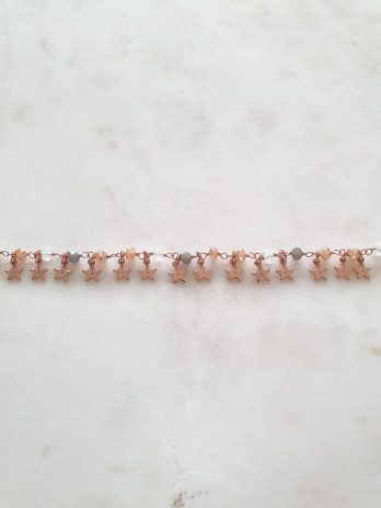 PULSEIRA OH MY STAR PRATA ROSE GOLD