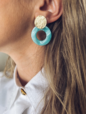 BRINCOS MARRAKECHE PRATA DOURADA