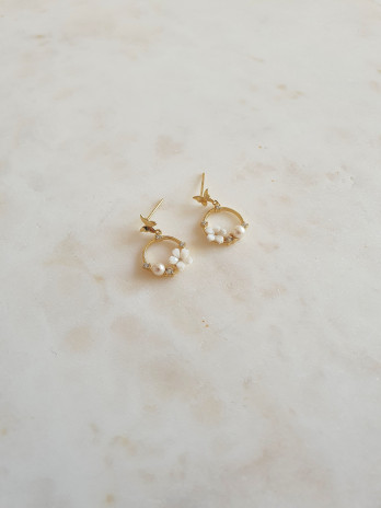 BRINCOS RESTART PRATA DOURADA