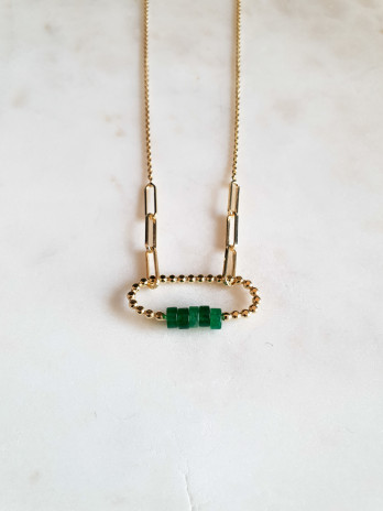 COLAR LOCK PRATA DOURADA