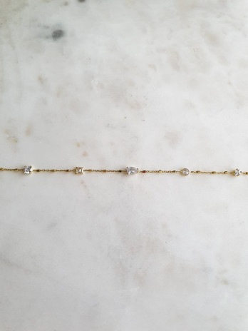 PULSEIRA SIMPLE ELEGANCE PRATA DOURADA