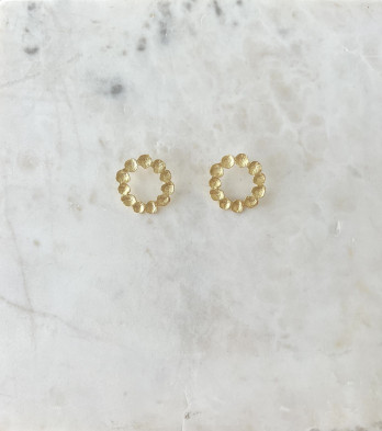 Brincos Steph Prata Dourada