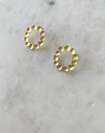 Brincos Steph Prata Dourada