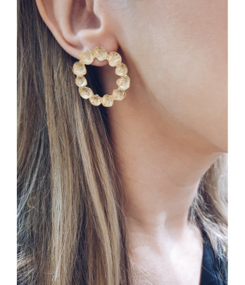 Brincos Steph Prata Dourada