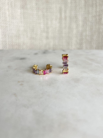 Brincos in Love Multi Prata Dourada