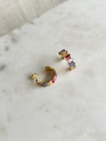 Brincos in Love Multi Prata Dourada