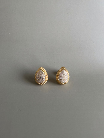 Brincos Frejus Prata Dourada