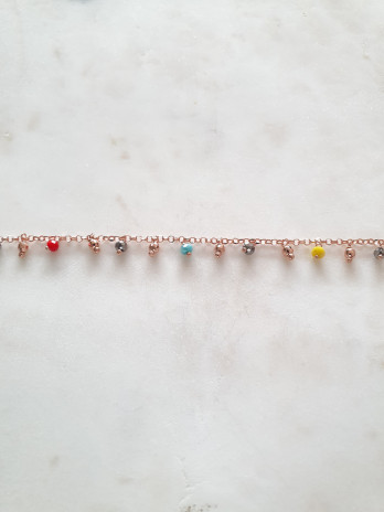 PULSEIRA COLOR ME PRATA ROSE GOLD