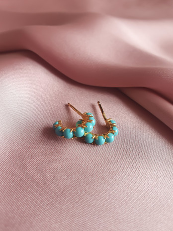 BRINCOS SEA BEAUTY PRATA DOURADA