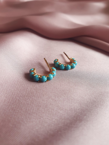 BRINCOS SEA BEAUTY PRATA DOURADA