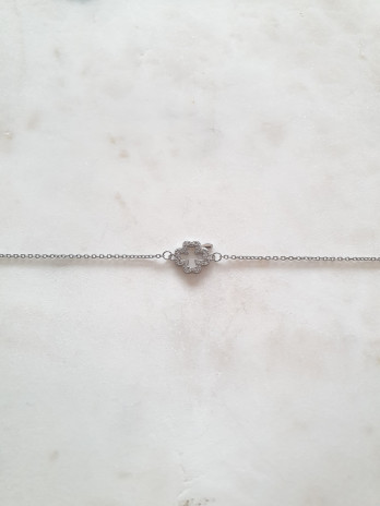 PULSEIRA TREVO PRATA