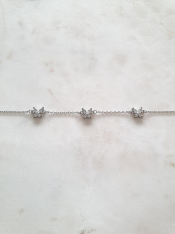 PULSEIRA BEAUTY BUTTERFLY PRATA DOURADA