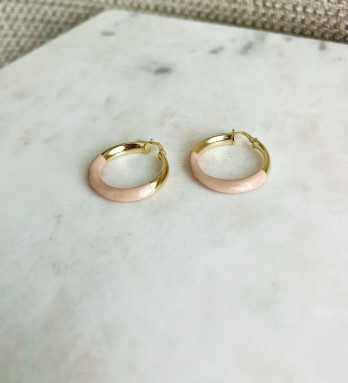 Argolas Ipioca Love Prata Dourada