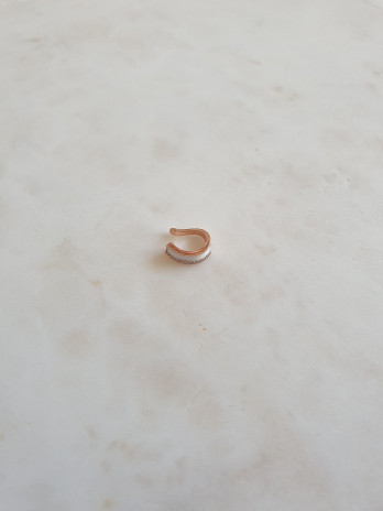 EAR CUFF PARIS PRATA ROSE