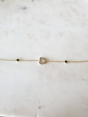 PULSEIRA FUNNY BUTTERFLY PRATA DOURADA