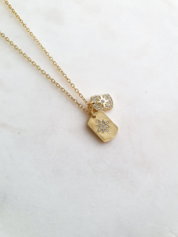 COLAR MY WAY PRATA DOURADA