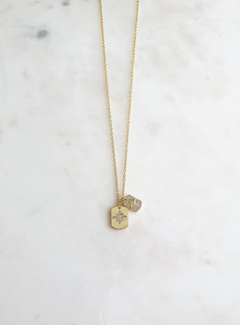 COLAR MY WAY PRATA DOURADA