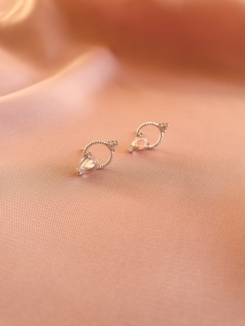 BRINCOS CIRCLE DROP PRATA