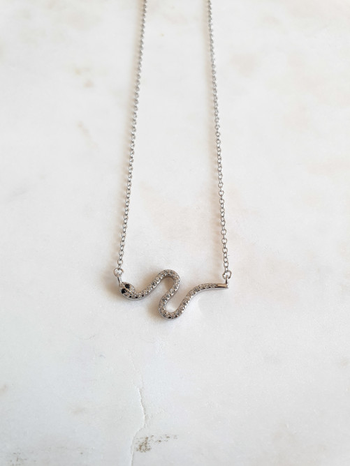 COLAR COBRA PRATA