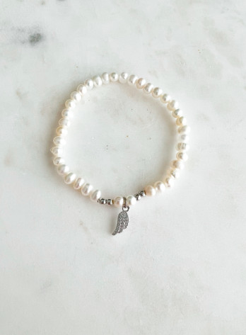 PULSEIRA PÉROLAS E ASA PRATA