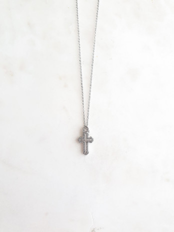 COLAR CRUZ PRATA