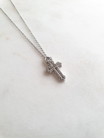 COLAR CRUZ PRATA