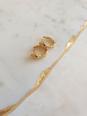 ARGOLAS SNAKE PRATA DOURADA