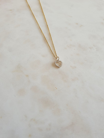 COLAR LITTLE HEART PRATA DOURADA