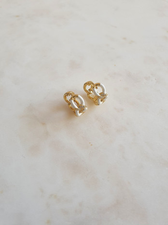 ARGOLAS ALICE EM PRATA DOURADA