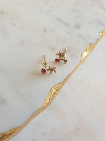 BRINCOS LIFE PRATA DOURADA