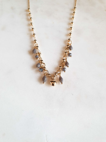 COLAR CRAZY LOVE PRATA DOURADA