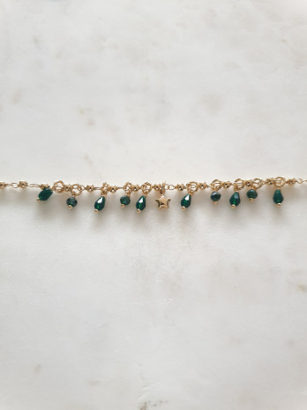 PULSEIRA CRAZY STAR PRATA DOURADA