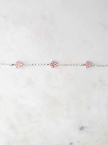 PULSEIRA JUNIOR FLORES PRATA