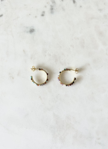 Argolas Fun II Prata Dourada