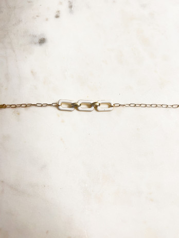 PULSEIRA EDEN BRANCA PRATA DOURADA