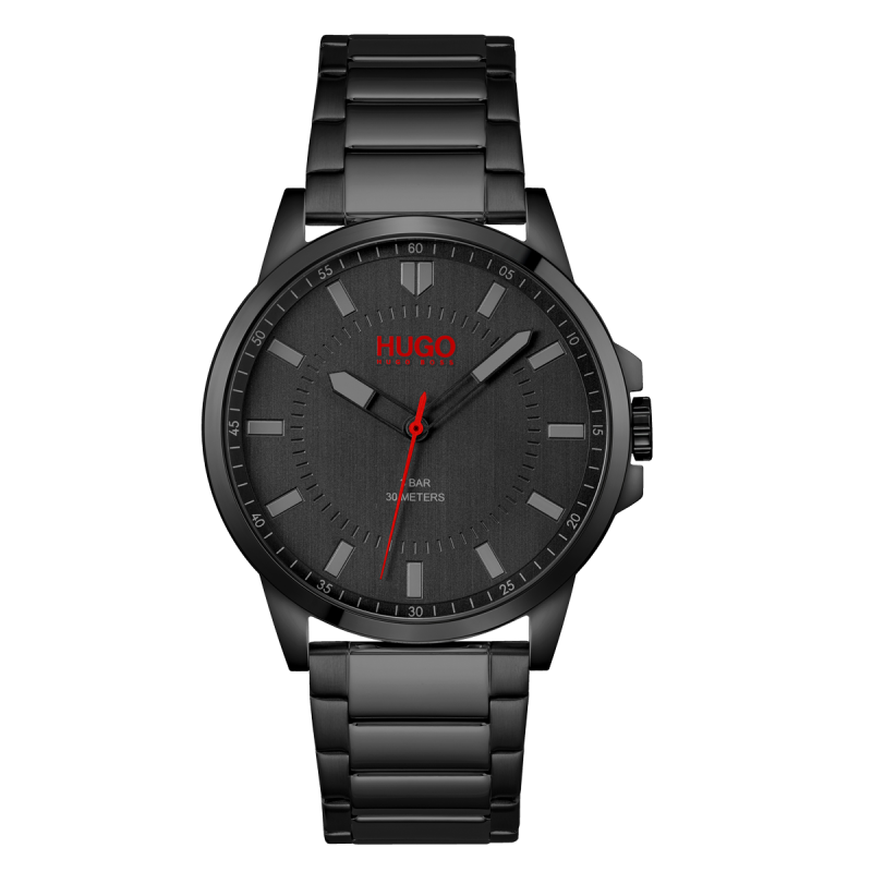 RELÓGIO HUGO FIRST BLACK