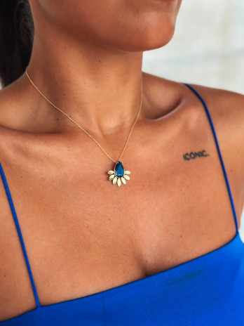 Colar Savina Prata Dourada