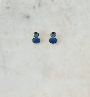 Brincos Cashy Prata Dourada