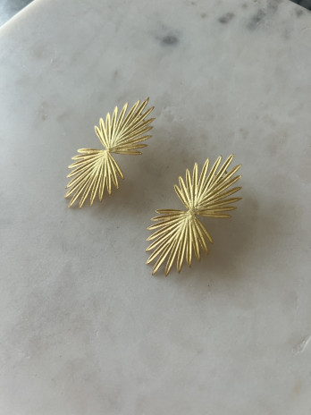 Brincos Sunshine prata dourada