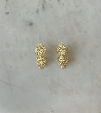 Brincos Sunshine prata dourada