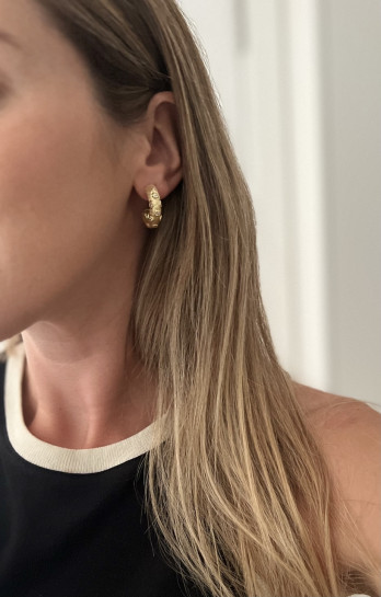 Brincos Formentera prata dourada