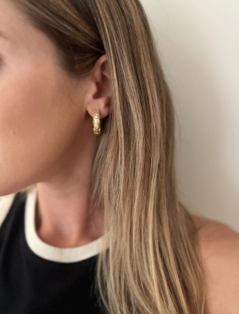 Brincos Formentera prata dourada